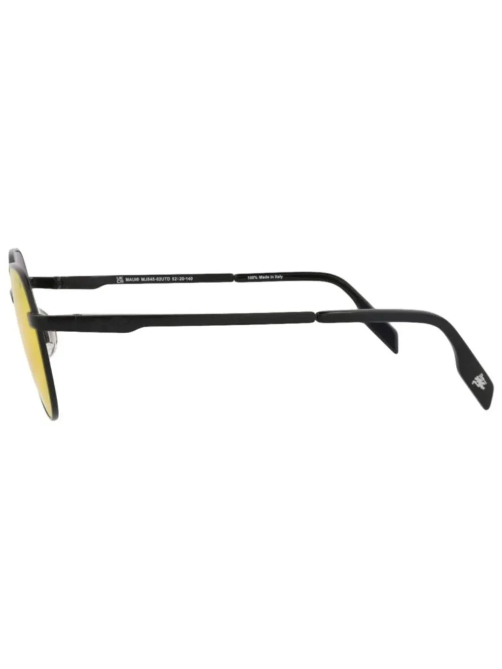 New Maui Jim Women's Sunglasses Round Oval Metal Frame Unisex Black Black Lava